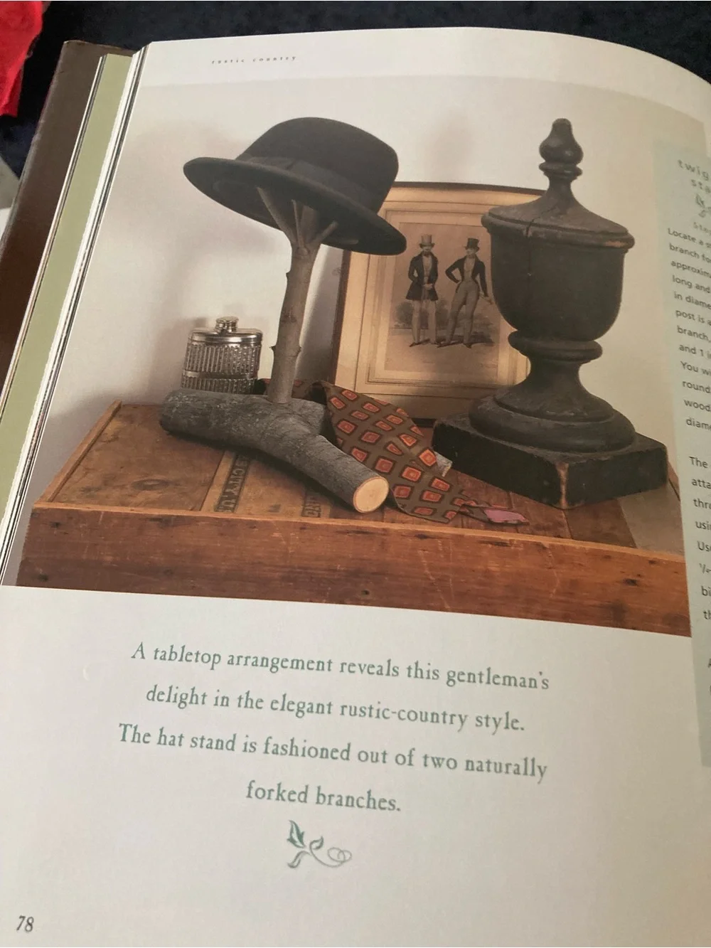 Rustic Country Coffee Table Craft Book Handmade Accents for the Home
